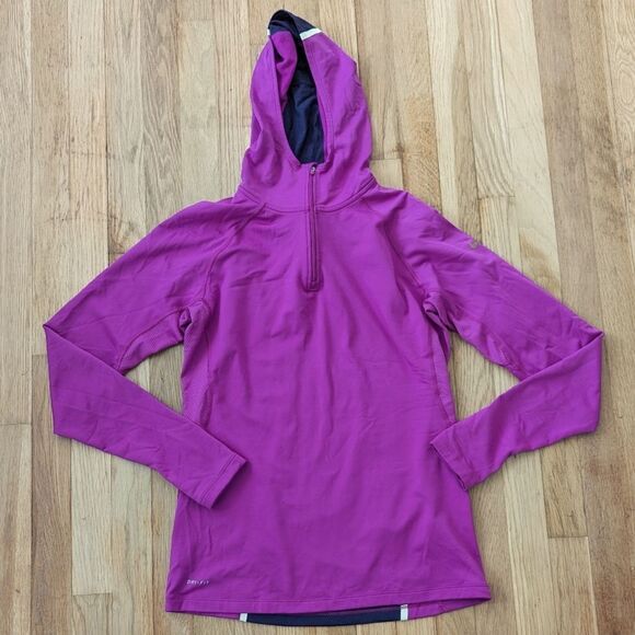 Nike Pro Combat Long Sleeve Hoodie Half Zip sweatshirt - Picture 1 of 4